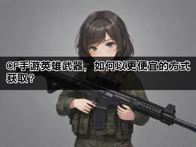 CF手游英雄武器，如何以更便宜的方式获取？