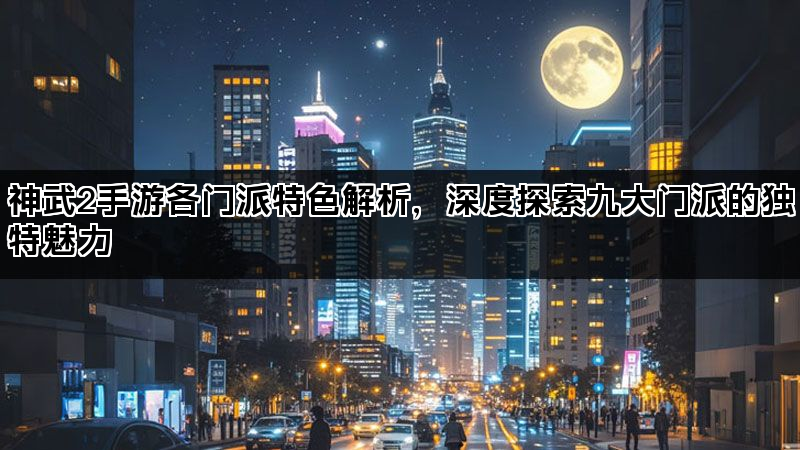 神武2手游各门派特色解析，深度探索九大门派的独特魅力