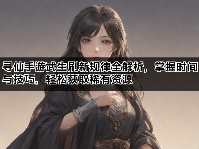 寻仙手游武生刷新规律全解析，掌握时间与技巧，轻松获取稀有资源