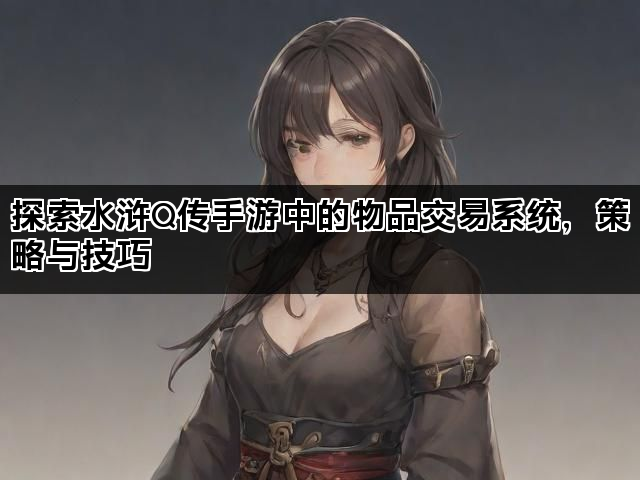探索水浒Q传手游中的物品交易系统，策略与技巧