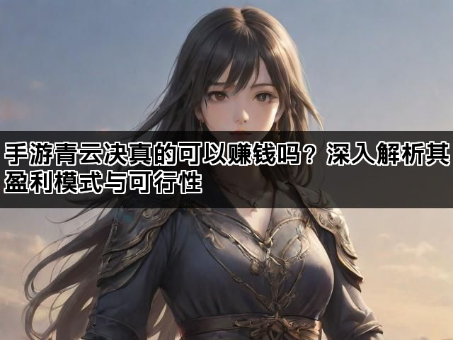 手游青云决真的可以赚钱吗？深入解析其盈利模式与可行性