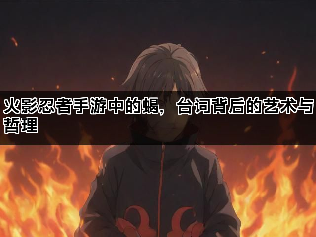 火影忍者手游中的蝎，台词背后的艺术与哲理