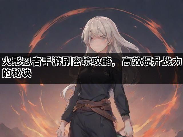 火影忍者手游刷密境攻略，高效提升战力的秘诀