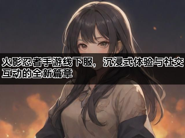 火影忍者手游线下服，沉浸式体验与社交互动的全新篇章