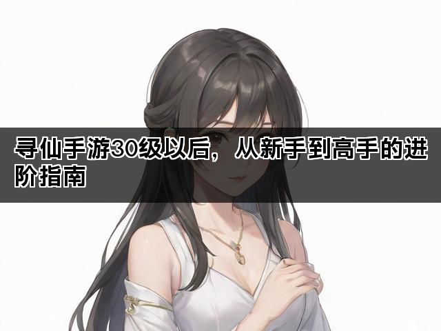 寻仙手游30级以后，从新手到高手的进阶指南