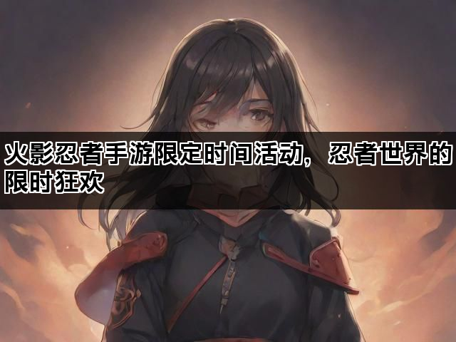 火影忍者手游限定时间活动，忍者世界的限时狂欢