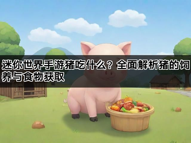 迷你世界手游猪吃什么？全面解析猪的饲养与食物获取