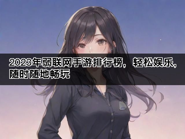 2023年弱联网手游排行榜，轻松娱乐，随时随地畅玩