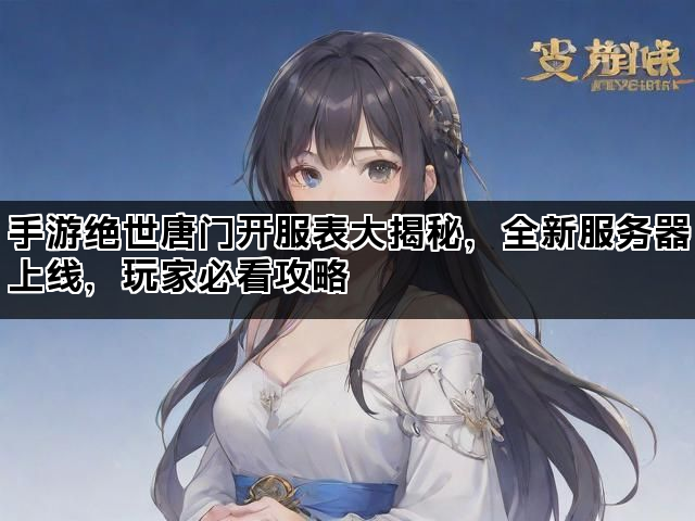 手游绝世唐门开服表大揭秘，全新服务器上线，玩家必看攻略