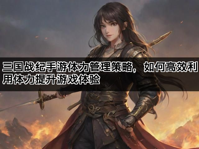 三国战纪手游体力管理策略，如何高效利用体力提升游戏体验