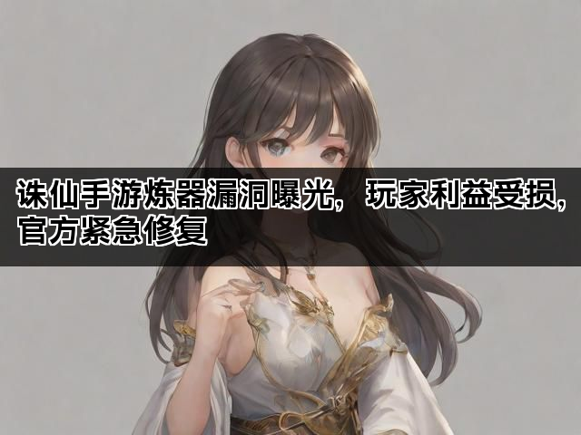 诛仙手游炼器漏洞曝光，玩家利益受损，官方紧急修复