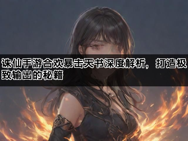 诛仙手游合欢暴击天书深度解析，打造极致输出的秘籍