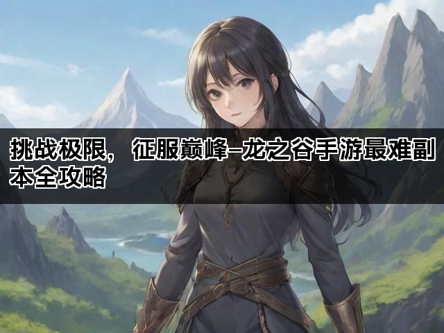 挑战极限，征服巅峰—龙之谷手游最难副本全攻略