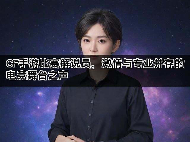 CF手游比赛解说员，激情与专业并存的电竞舞台之声