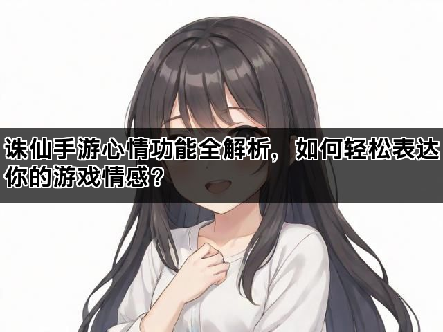 诛仙手游心情功能全解析，如何轻松表达你的游戏情感？