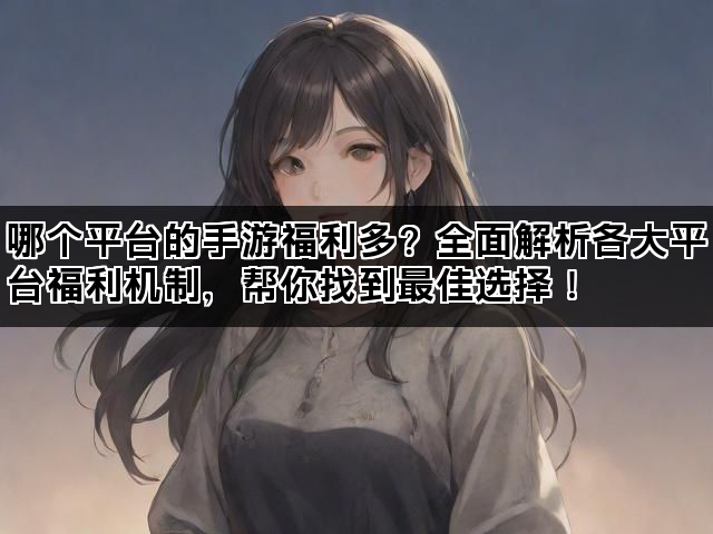 哪个平台的手游福利多？全面解析各大平台福利机制，帮你找到最佳选择！