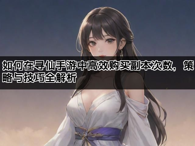 如何在寻仙手游中高效购买副本次数，策略与技巧全解析