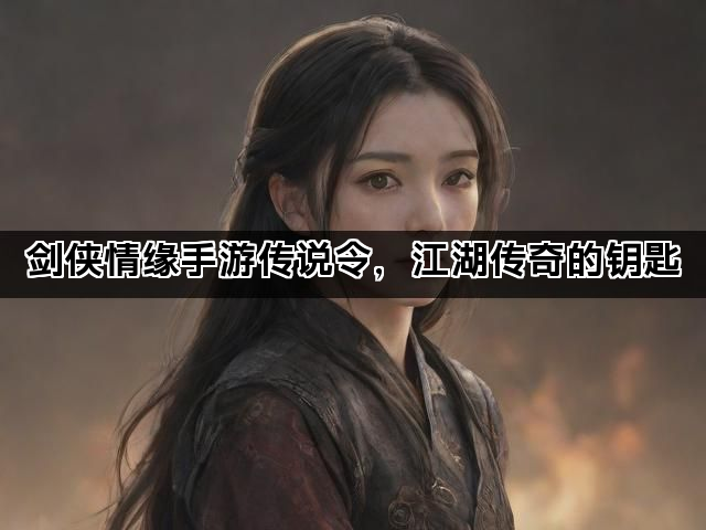 剑侠情缘手游传说令，江湖传奇的钥匙