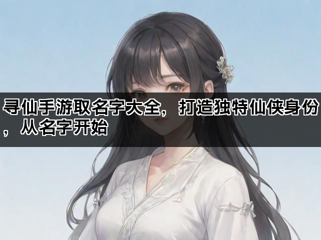寻仙手游取名字大全，打造独特仙侠身份，从名字开始