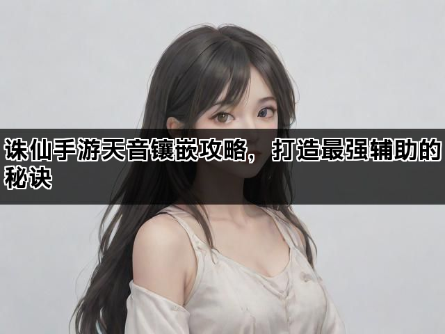 诛仙手游天音镶嵌攻略，打造最强辅助的秘诀