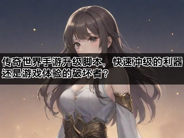 传奇世界手游升级脚本，快速冲级的利器还是游戏体验的破坏者？