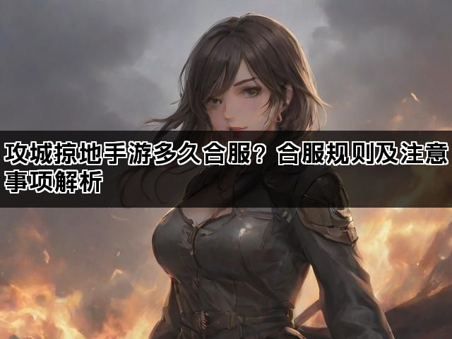 攻城掠地手游多久合服?合服规则及注意事项解析 攻城掠地手游多久合服?合服规则及注意事项解析