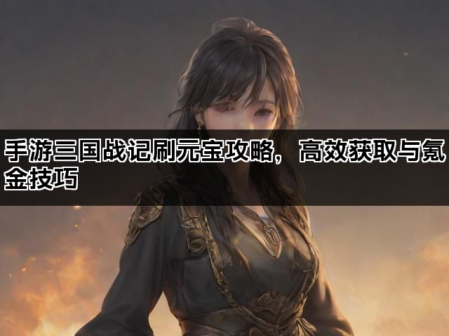 手游三国战记刷元宝攻略，高效获取与氪金技巧