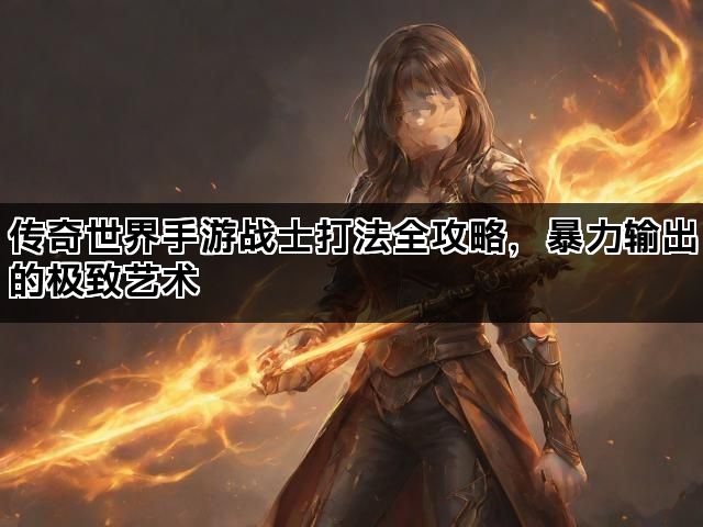 传奇世界手游战士打法全攻略，暴力输出的极致艺术