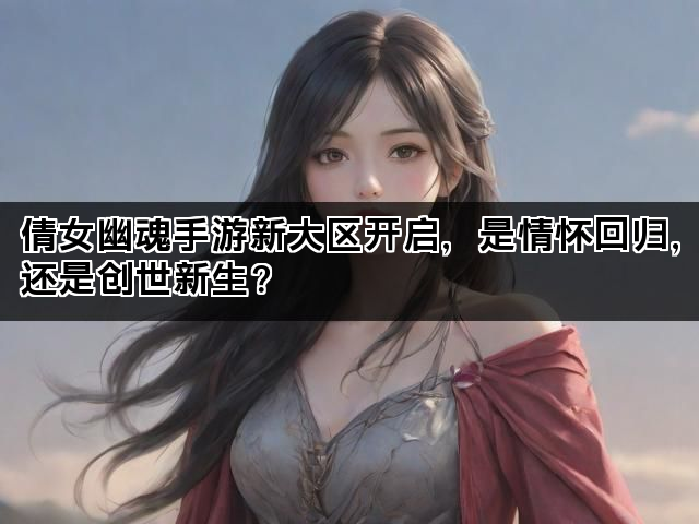 倩女幽魂手游新大区开启，是情怀回归，还是创世新生？