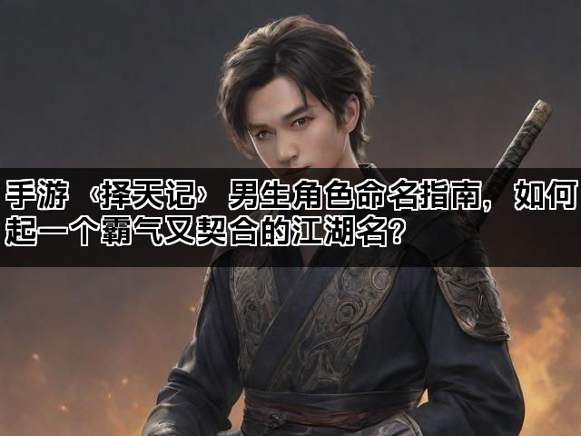 手游〈择天记〉男生角色命名指南,如何起一个霸气又契合的江湖名? 手游〈择天记〉男生角色命名指南,如何起一个霸气又契合的江湖名?