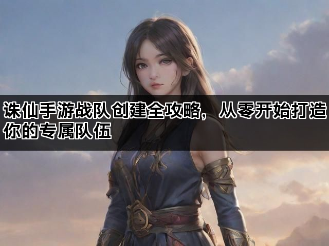 诛仙手游战队创建全攻略，从零开始打造你的专属队伍