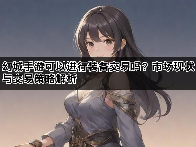 幻城手游可以进行装备交易吗？市场现状与交易策略解析