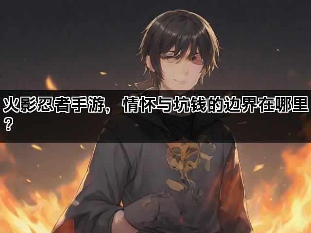 火影忍者手游，情怀与坑钱的边界在哪里？