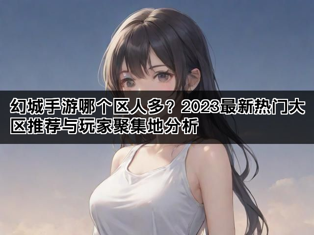 幻城手游哪个区人多？2023最新热门大区推荐与玩家聚集地分析