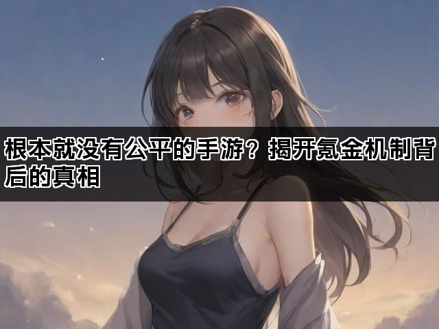 根本就没有公平的手游？揭开氪金机制背后的真相