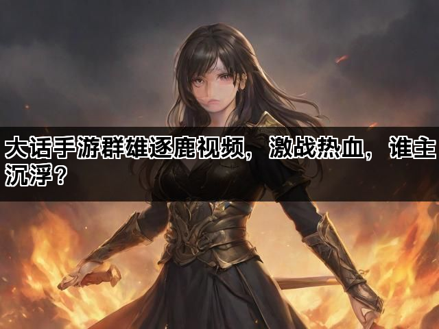 大话手游群雄逐鹿视频，激战热血，谁主沉浮？