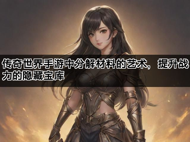 传奇世界手游中分解材料的艺术，提升战力的隐藏宝库