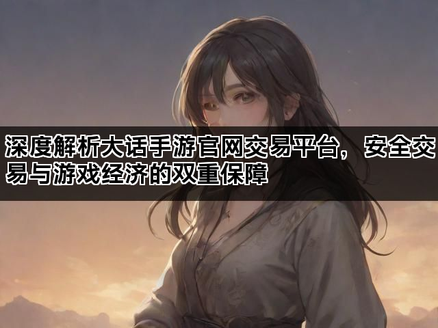 深度解析大话手游官网交易平台，安全交易与游戏经济的双重保障