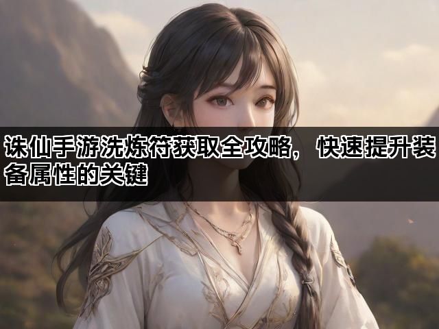 诛仙手游洗炼符获取全攻略,快速提升装备属性的关键 诛仙手游洗炼符获取全攻略,快速提升装备属性的关键