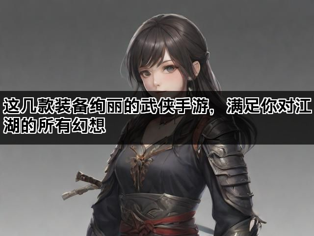 这几款装备绚丽的武侠手游，满足你对江湖的所有幻想