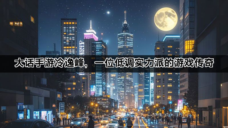大话手游冷逸峰，一位低调实力派的游戏传奇