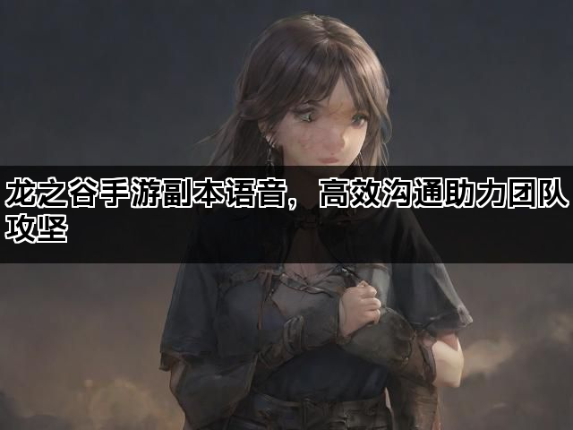 龙之谷手游副本语音，高效沟通助力团队攻坚
