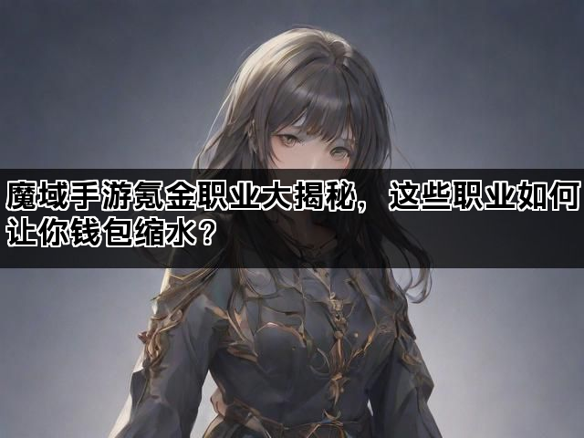 魔域手游氪金职业大揭秘，这些职业如何让你钱包缩水？