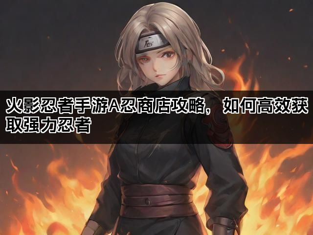 火影忍者手游A忍商店攻略，如何高效获取强力忍者