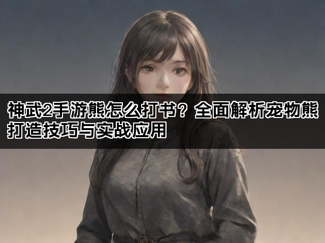 神武2手游熊怎么打书？全面解析宠物熊打造技巧与实战应用