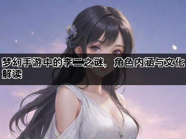 梦幻手游中的李二之谜，角色内涵与文化解读