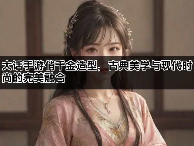 大话手游俏千金造型，古典美学与现代时尚的完美融合