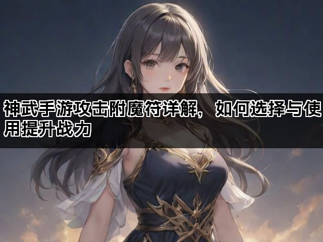 神武手游攻击附魔符详解,如何选择与使用提升战力 神武手游攻击附魔符详解,如何选择与使用提升战力