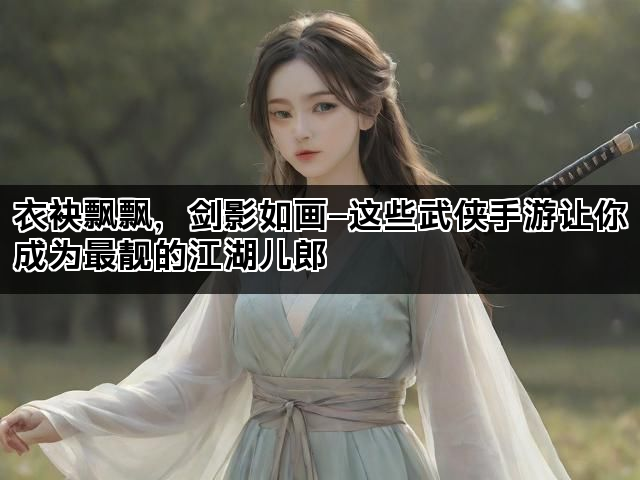 衣袂飘飘，剑影如画—这些武侠手游让你成为最靓的江湖儿郎