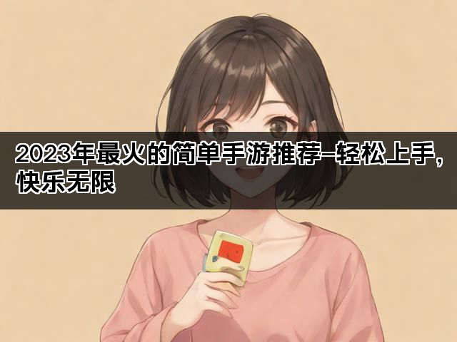 2023年最火的简单手游推荐—轻松上手，快乐无限